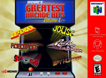 Midway's Greatest Arcade Hits - Volume 1 (USA) box cover front